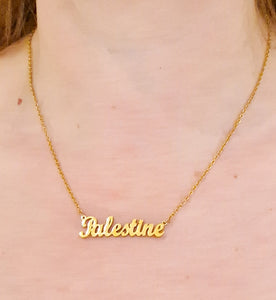 PALESTINE NECKLACE *re-stock in approx. 2 weeks
