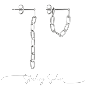 Boho jewellery ireland - chain earrings